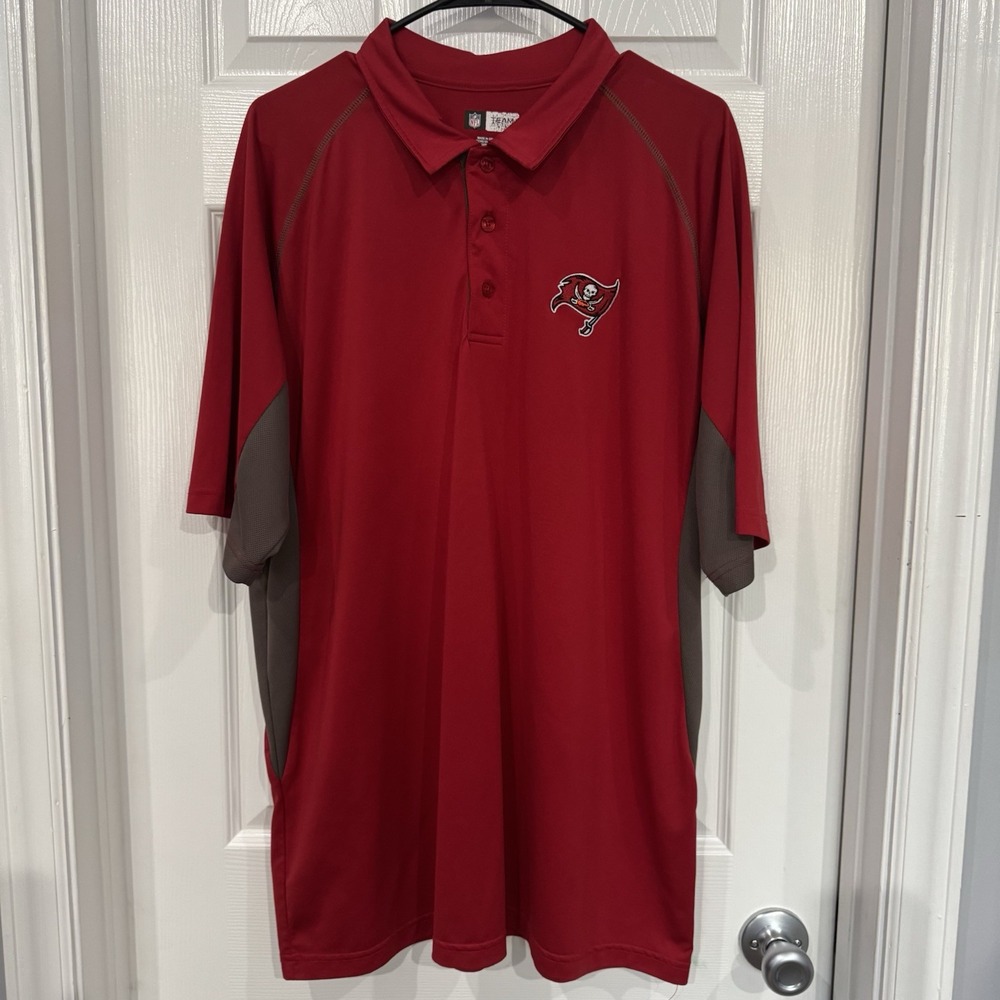 Tampa Bay Buccaneers NFL Team Apparel Short Sleeve Polo Shirt Size‎ XL, Nice